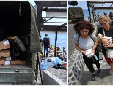 Η κρατική αποσύνθεση σε εικόνες: Εστειλαν τον... Στρατό (!) να κάνει διανομή τροφίμων στους πυρόπληκτους στο Μάτι (φωτο)